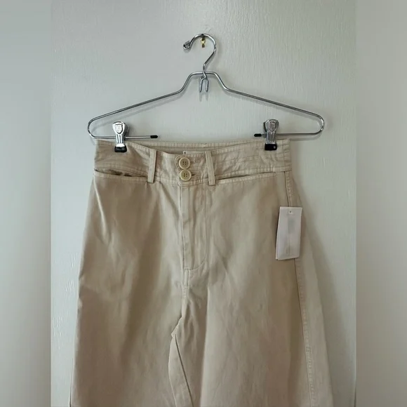 Apiece Apart - Mari Barrel Pant in Stone (Khaki) - Size 0